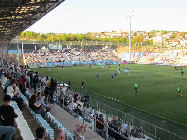 Rijeka, Croatia. 30th Aug, 2023. Players of HNK Rijeka during the training  session at HNK Rijeka Stadium in Rijeka, Croatia, on August 30, 2023. ahead  of the UEFA Conference League playoff 2nd